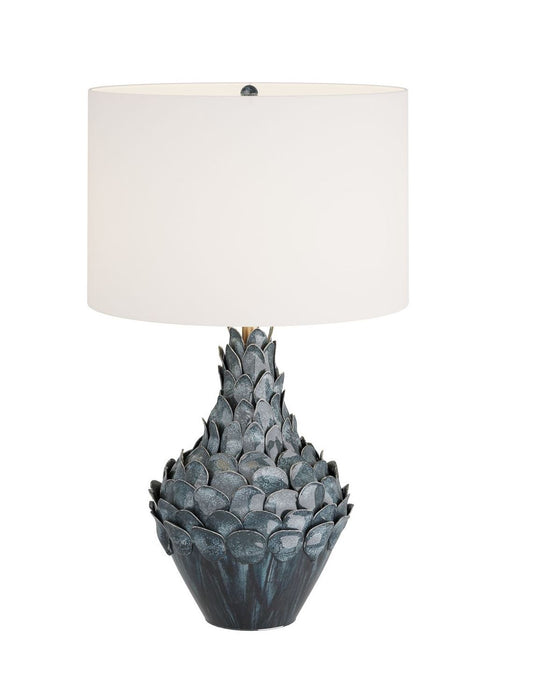 Blue Artichoke Lamp