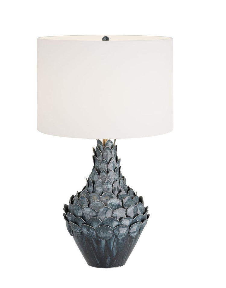 Blue Artichoke Lamp