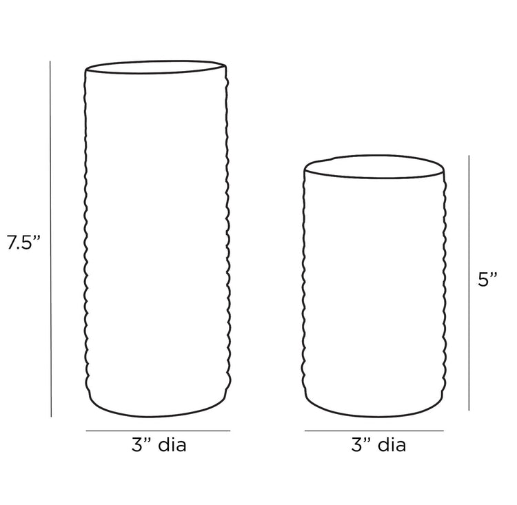 Bubble Glass Candleholders