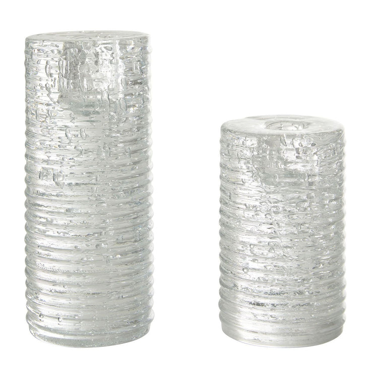 Bubble Glass Candleholders
