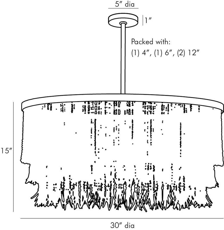 Coco Bead Dark Chandelier