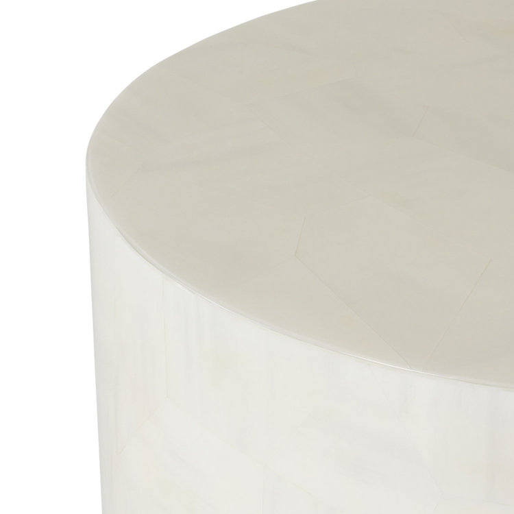 White Horn Side Table